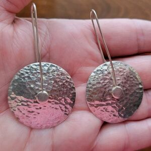 Silpada Long Disc Earrings